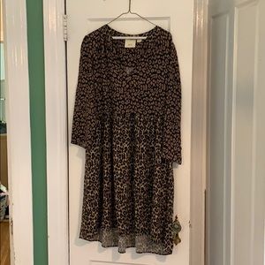 Maeve by Anthropologie leopard print dress XL